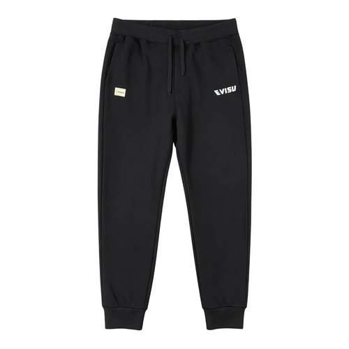 EVISU Daruma Tairyo Kigan Ice Blue M-Logo Graphic Jogger Sweatpants