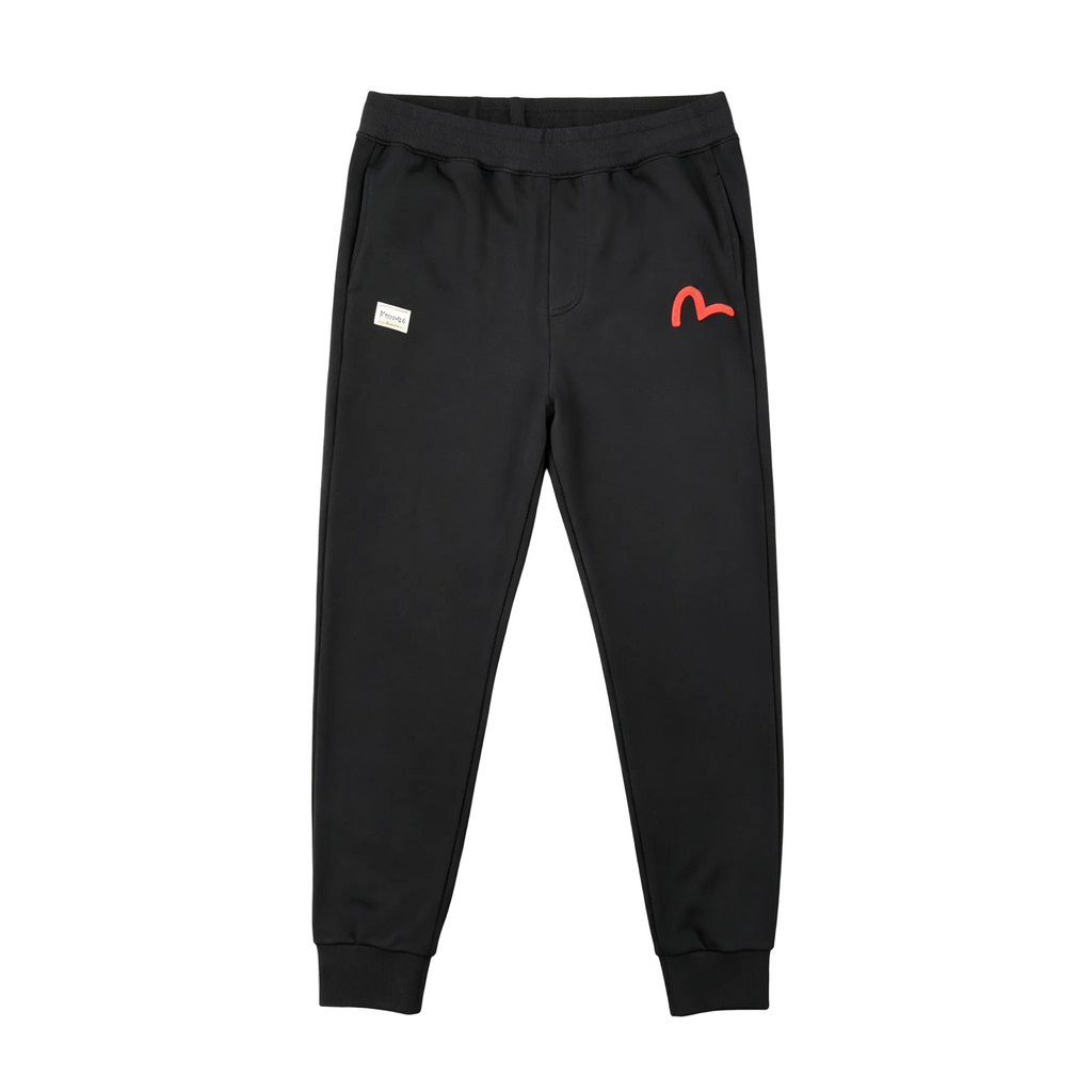EVISU Lucky Charm Matsuri Allover M-Seagull Jogger Sweatpants - Maneki-neko, Daruma & Koi