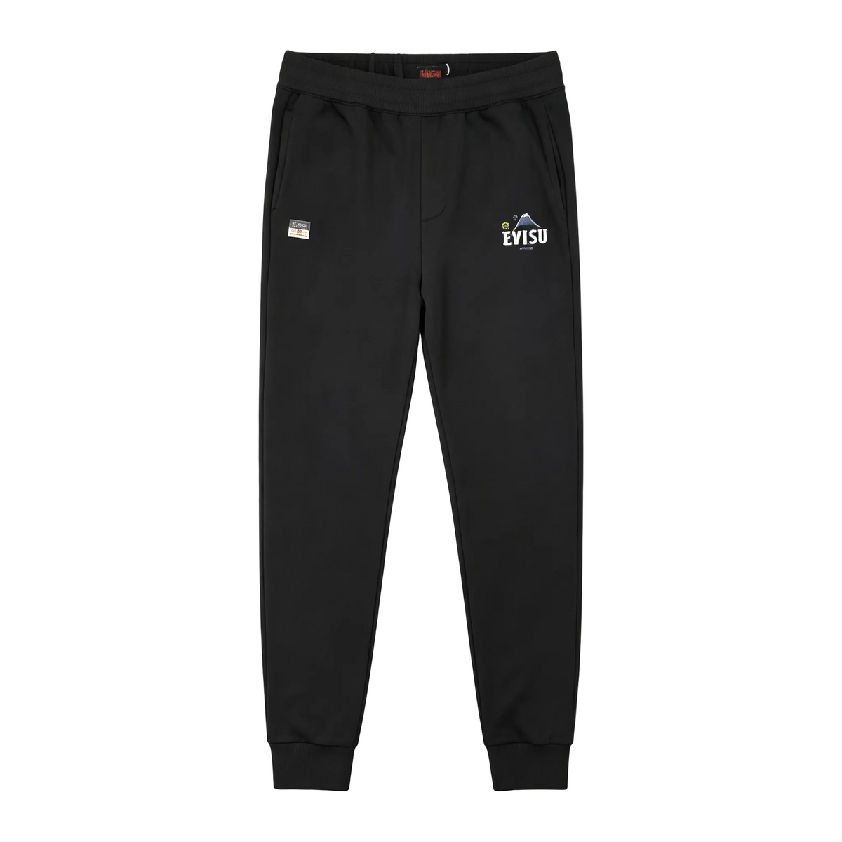 EVISU Daruma Noh Mask Bamboo M-Logo Graphic Jogger Sweatpants
