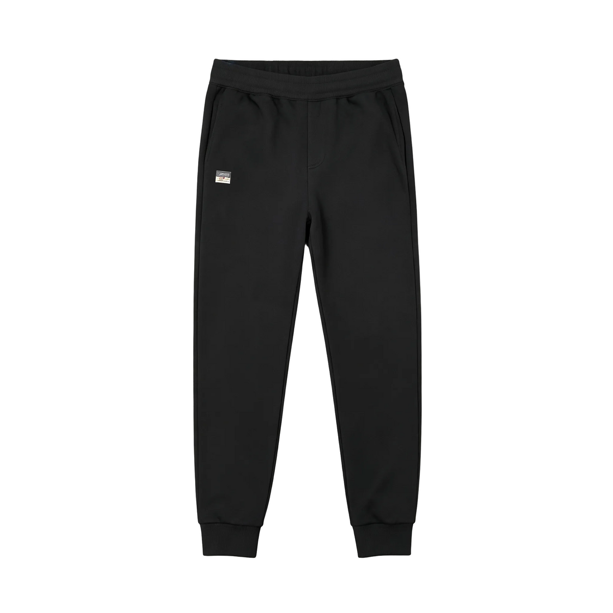 EVISU Oversized Solid M-Seagull Cream Print Jogger Sweatpants