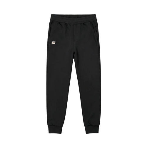 EVISU Oversized Solid M-Seagull Cream Print Jogger Sweatpants