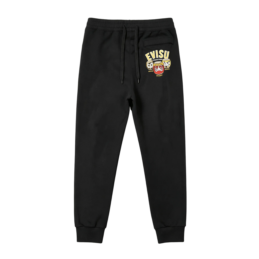 EVISU Daruma Trio Jogger Sweatpants - Did Everything Arch & Yellow M-Seagull Front