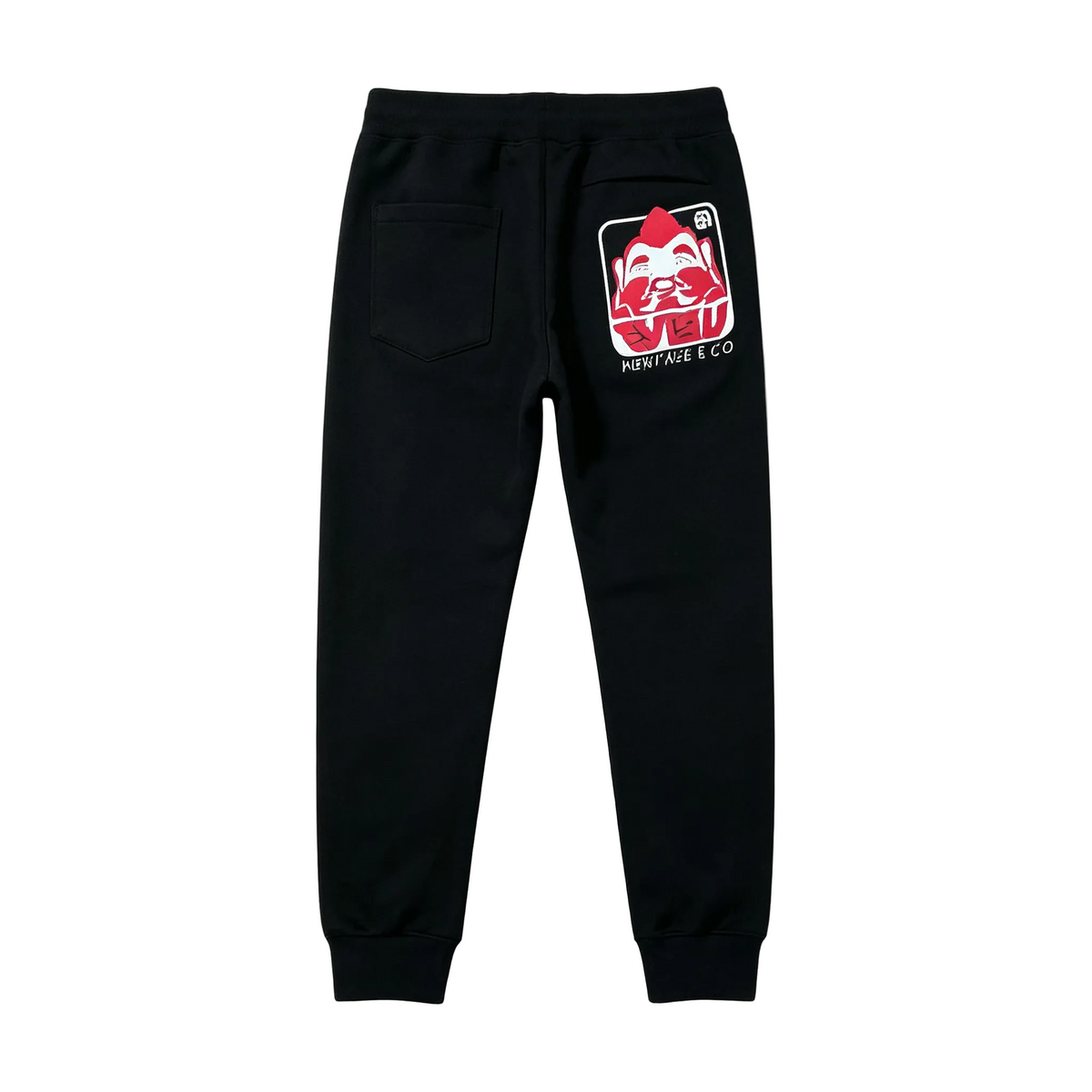 EVISU Heritage & Co Jogger Sweatpants - Red Seagull Front & Daruma Badge Back