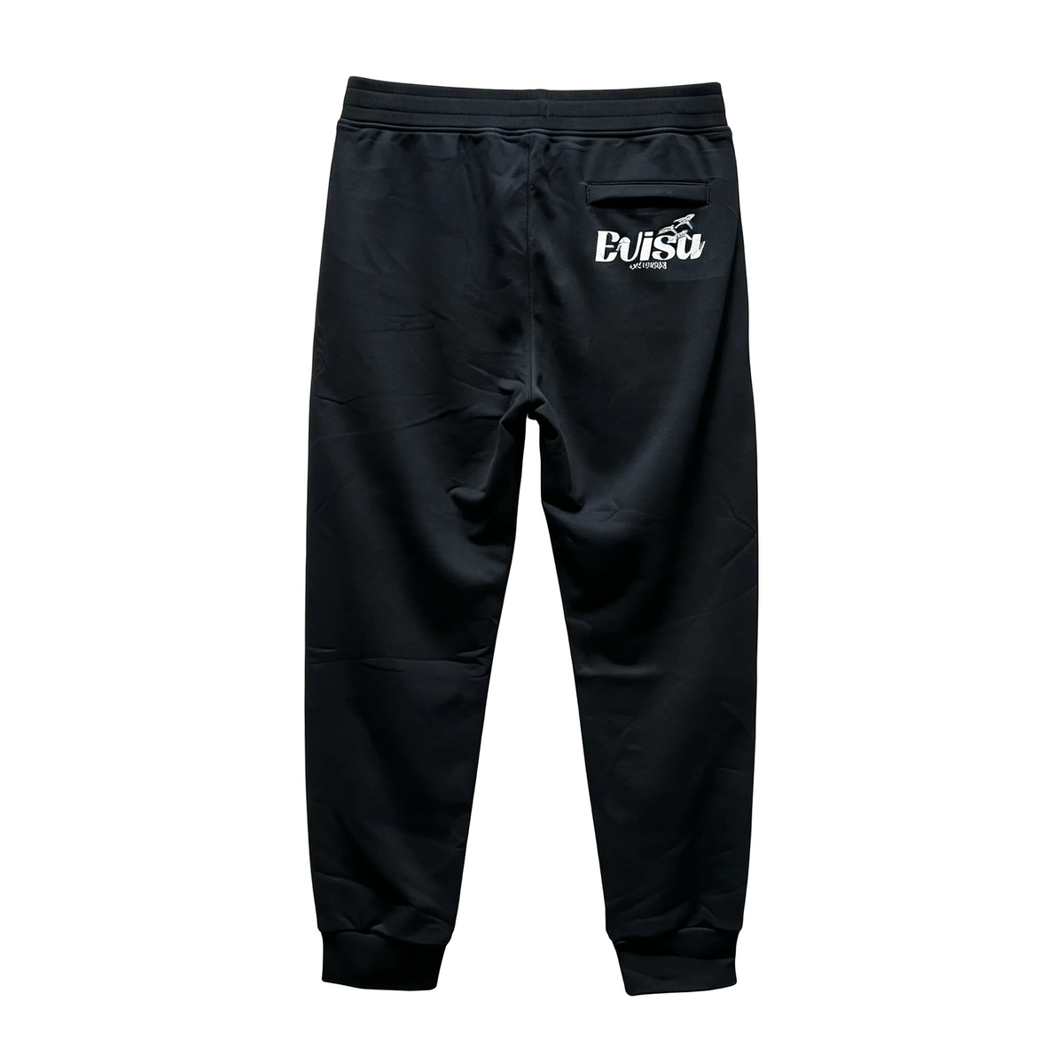 EVISU Tokyo/Osaka Seagull Script Jogger Sweatpants - Hidden Drawstring & Heritage Badge