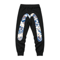 EVISU Daruma & Maneki-neko Oversized M-Logo Graphic Jogger Sweatpants