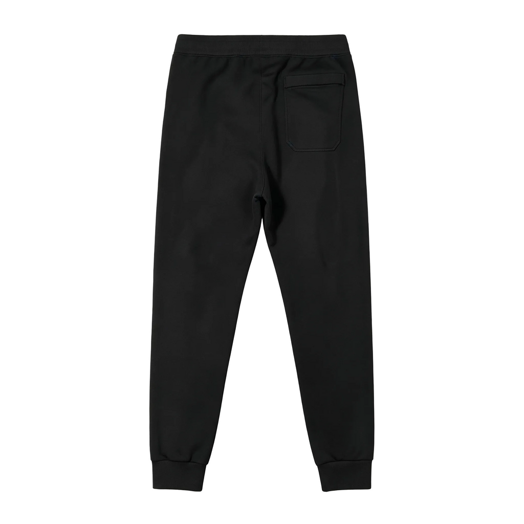 EVISU Sticker Patch Jogger Sweatpants - M-Seagull Shield & Polaroid Frame Front