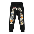 EVISU 1211 Gothic Daruma & Shishi Guardian M-Seagull Jogger Sweatpants