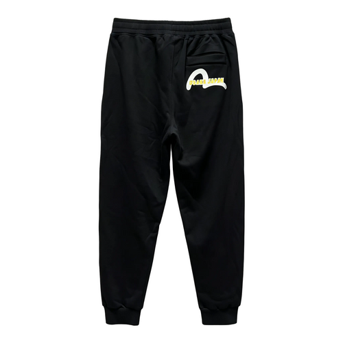EVISU Neo New Daruma Jogger Sweatpants - Osaka Japan Back & Cyberpunk Daruma Front