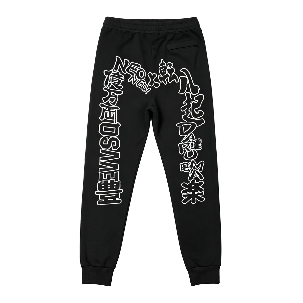EVISU NEO x NEW Kanji Calligraphy Graffiti M-Logo Jogger Sweatpants