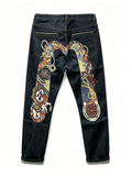 EVISU Kuro Wagara Embroidery Selvedge Jeans
