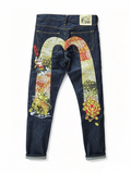 EVISU M-500 Collector's Edition Hotei Komainu & Kamon Selvedge Jeans