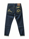 EVISU Lot 2017 Seagull & Hotei Logo Selvedge Jeans