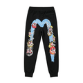 EVISU Daruma Noh Mask Bamboo M-Logo Graphic Jogger Sweatpants