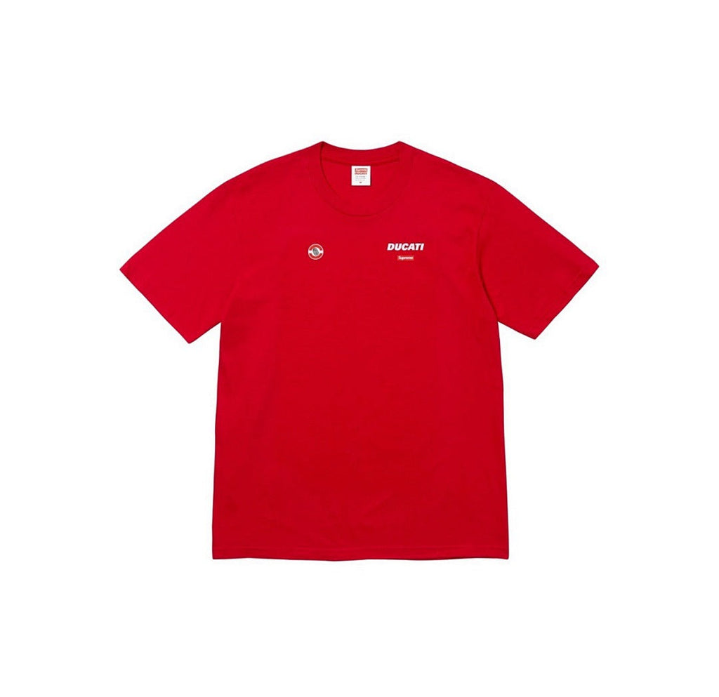809#p40💰 Supreme x DUCATI 联名款 SS24 WEEK16 LOGO TEE 背面徽标logo印花短袖 常规T恤 男女同款 宽松版型 采用260克精梳棉双纱 从面料到辅 - view 2
