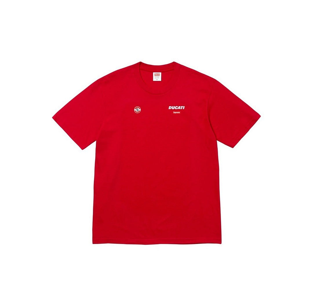 809#p40💰 Supreme x DUCATI 联名款 SS24 WEEK16 LOGO TEE 背面徽标logo印花短袖 常规T恤 男女同款 宽松版型 采用260克精梳棉双纱 从面料到辅 - view 2