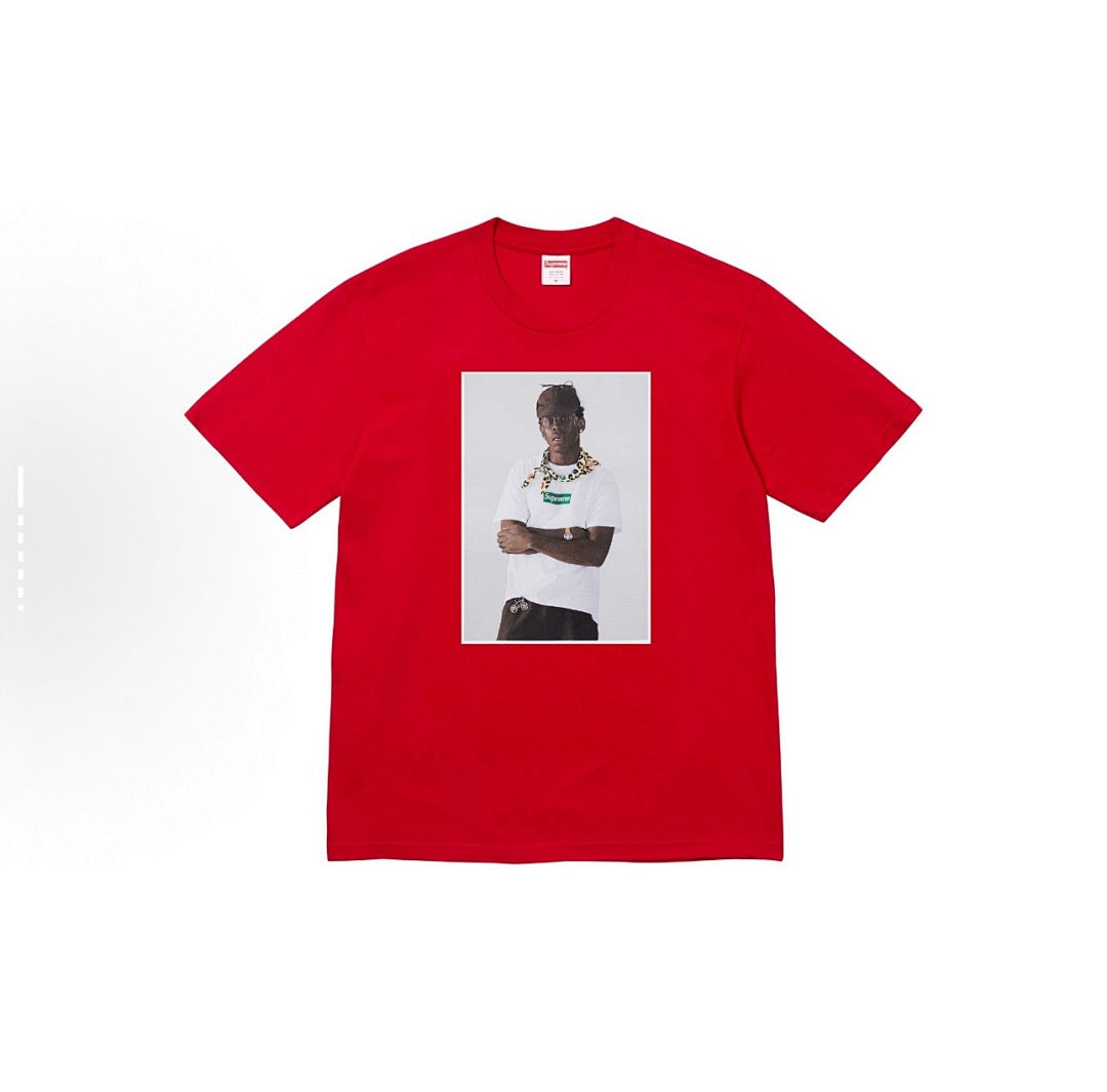 款号814#p40💰 Supreme FW24 Tyler The Creator Tee 肖像印花休闲圆领短袖T恤 男女同款 宽松版型 采用260克精梳棉双纱 从面料到辅料全部三标齐全跟足ZP - view 1