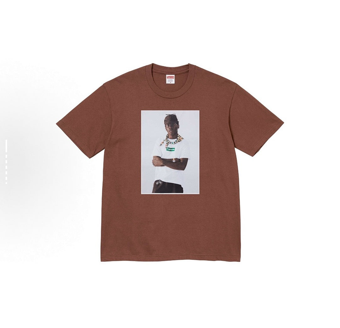 款号814#p40💰 Supreme FW24 Tyler The Creator Tee 肖像印花休闲圆领短袖T恤 男女同款 宽松版型 采用260克精梳棉双纱 从面料到辅料全部三标齐全跟足ZP - view 2