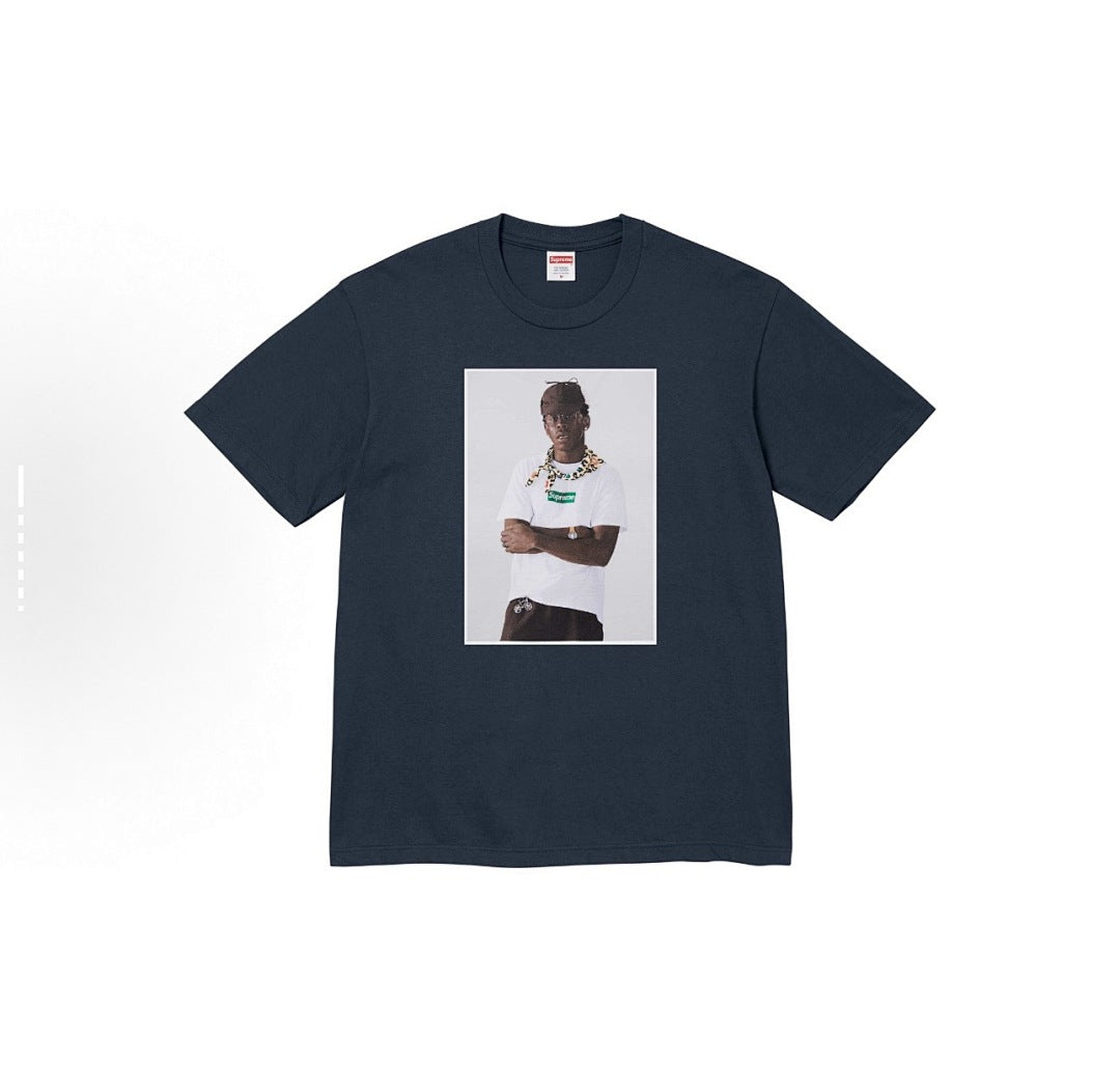 款号814#p40💰 Supreme FW24 Tyler The Creator Tee 肖像印花休闲圆领短袖T恤 男女同款 宽松版型 采用260克精梳棉双纱 从面料到辅料全部三标齐全跟足ZP - view 3