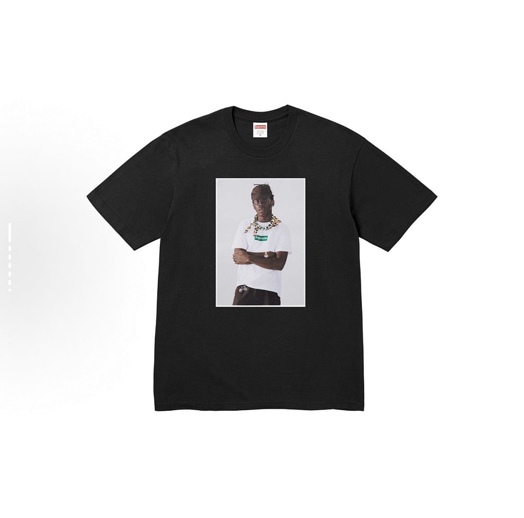 款号814#p40💰 Supreme FW24 Tyler The Creator Tee 肖像印花休闲圆领短袖T恤 男女同款 宽松版型 采用260克精梳棉双纱 从面料到辅料全部三标齐全跟足ZP - view 4
