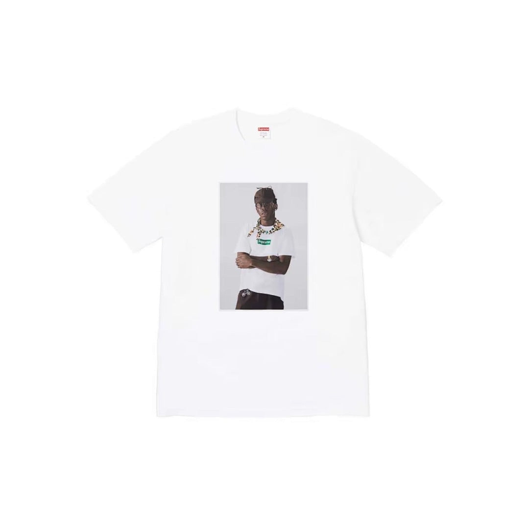 款号814#p40💰 Supreme FW24 Tyler The Creator Tee 肖像印花休闲圆领短袖T恤 男女同款 宽松版型 采用260克精梳棉双纱 从面料到辅料全部三标齐全跟足ZP - view 5