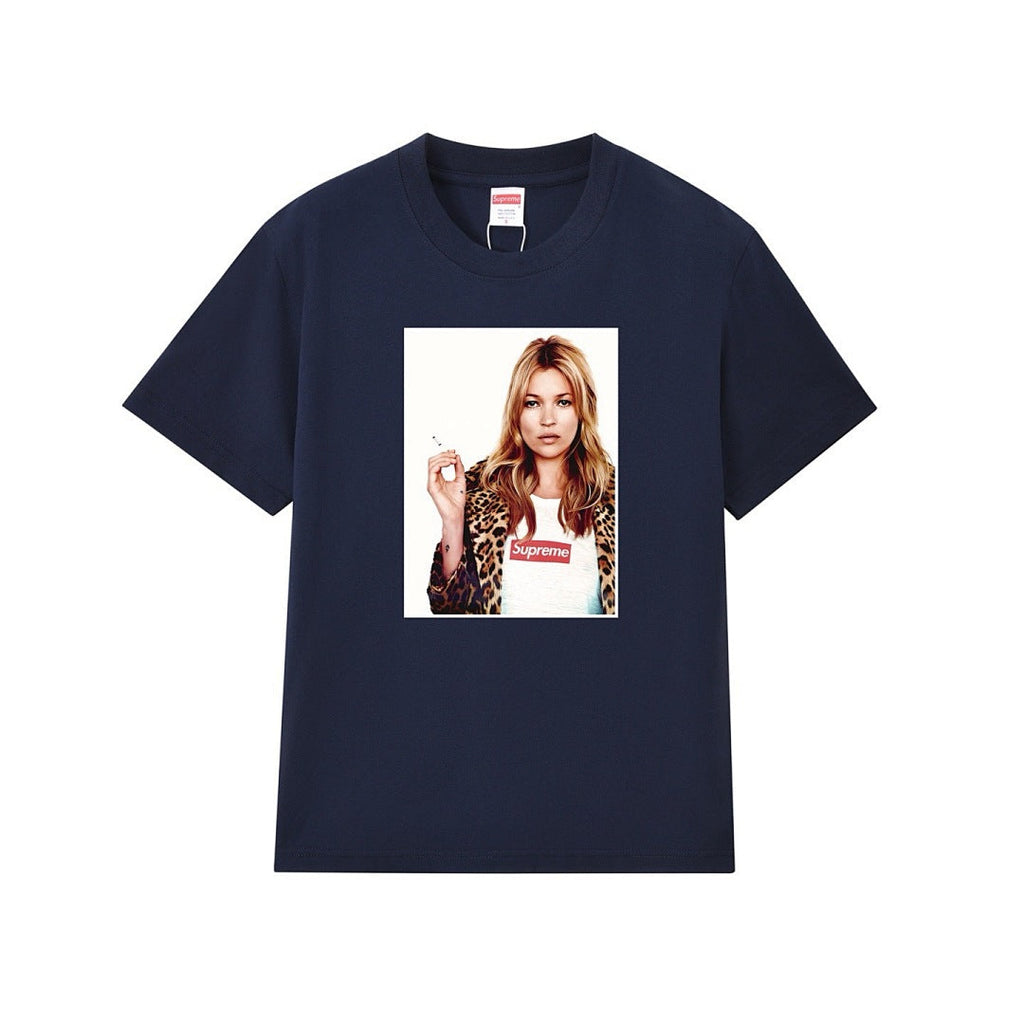款号M162P40💰 Supreme 12SS Kate Moss Photo Sticker 凯特 人物 贴纸 宽松版型 采用260克精梳棉双纱 从面料到辅料全部三标齐全跟足ZP 进口松井公司 - view 5