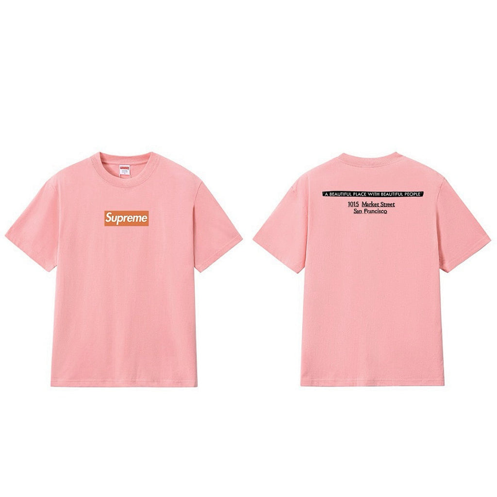 款号M164#P40💰 Sup 19FW SF BOX LOGO TEE旧金山联名经典印花短袖纯棉T恤男女款 宽松版型 采用260克精梳棉双纱 从面料到辅料全部三标齐全跟足ZP 进口松井公司浆料印 - view 6