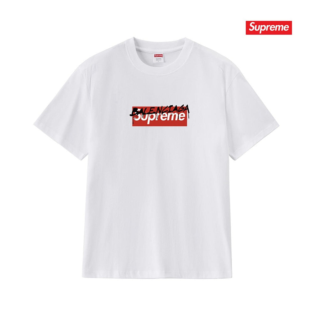 款号M176P40💰 Balenciaga巴黎世家联名supreme印花短袖 宽松版型 采用260克精梳棉双纱 从面料到辅料全部三标齐全跟足ZP 进口松井公司浆料印花绝不开裂 整件做法采用三针五 - view 6