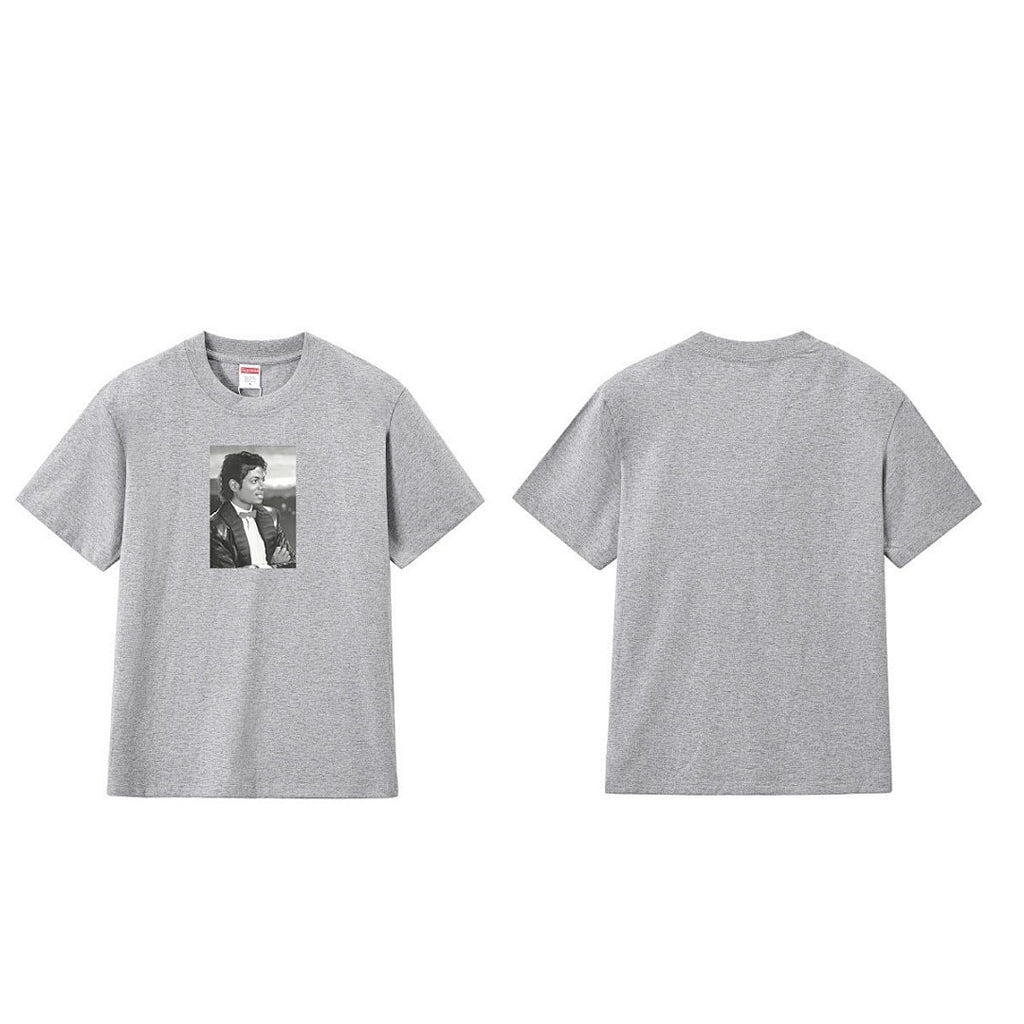 款号M185P40💰 SS17 Michael Jackson Tee迈克杰克逊图案印花短袖T恤宽松圆领t 宽松版型 采用260克精梳棉双纱 从面料到辅料全部三标齐全跟足ZP 进口松井公司浆料印花绝 - view 5