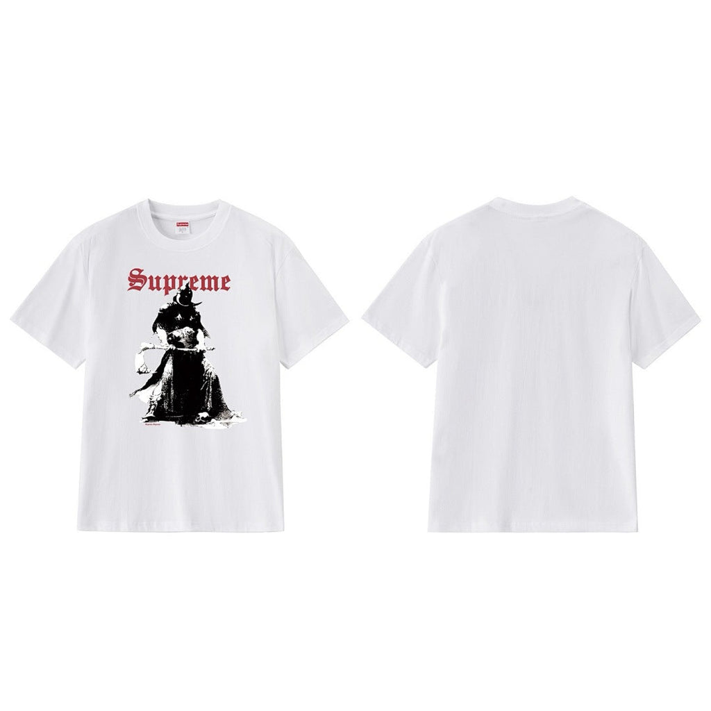 款号M188P40💰 美式Sup 联名款 FW24 Tee 怪兽印花图案圆领短袖T恤 宽松版型 采用260克精梳棉双纱 从面料到辅料全部三标齐全跟足ZP 进口松井公司浆料印花绝不开裂 整件做法 - view 5
