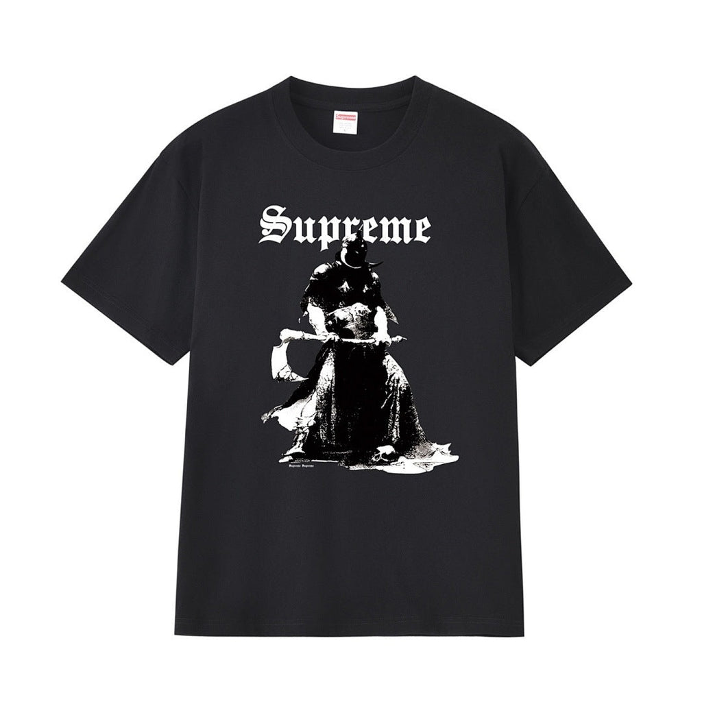 款号M188P40💰 美式Sup 联名款 FW24 Tee 怪兽印花图案圆领短袖T恤 宽松版型 采用260克精梳棉双纱 从面料到辅料全部三标齐全跟足ZP 进口松井公司浆料印花绝不开裂 整件做法 - view 6