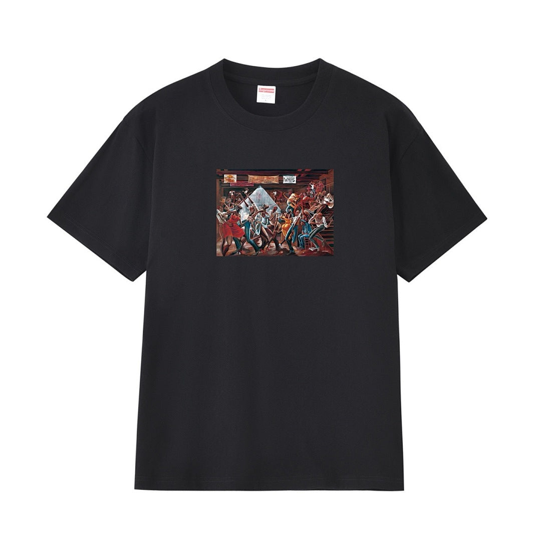 款号M216P40💰 Supreme 25SS Ernie Barnes 艺术家 油画作品 短袖T恤 宽松版型 采用260克精梳棉双纱 从面料到辅料全部三标齐全跟足ZP 进口松井公司浆料印花绝不开裂 - view 7