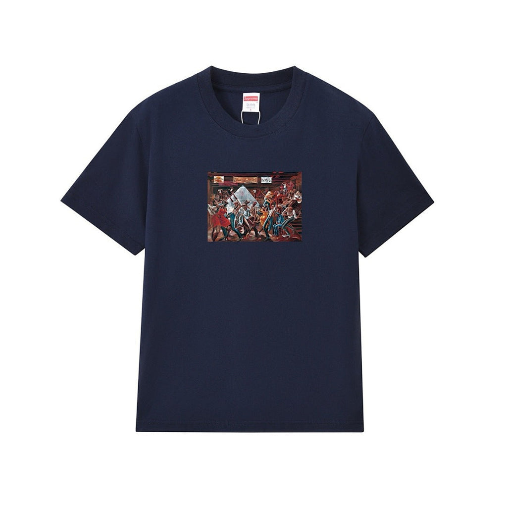 款号M216P40💰 Supreme 25SS Ernie Barnes 艺术家 油画作品 短袖T恤 宽松版型 采用260克精梳棉双纱 从面料到辅料全部三标齐全跟足ZP 进口松井公司浆料印花绝不开裂 - view 11