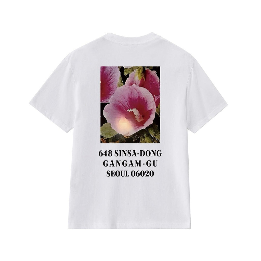 款号M225#p40💰 Supreme FW23 首尔开业限定系列 Box Logo Tee 字母花卉合身印花圆领短袖美式潮流T恤 男女同款 宽松版型 采用260克精梳棉双纱 从面料到辅料全部三 - view 5