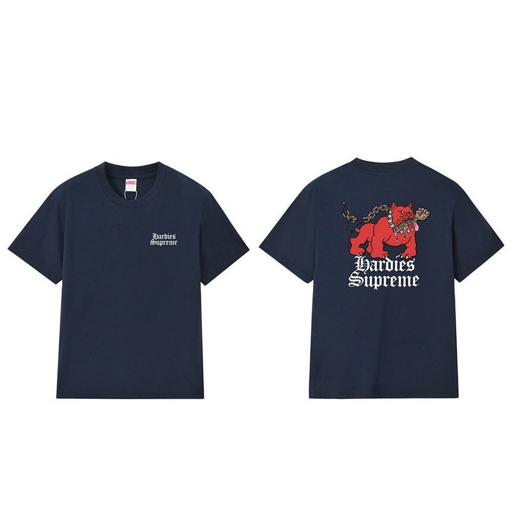 款号M228#p40💰 Supreme x Hardies 联名款 SS23 WEEK17 DOG TEE 字母动物图案印花圆领短袖美式潮流T恤 男女同款 宽松版型 采用260克精梳棉双纱 从面料 - view 4