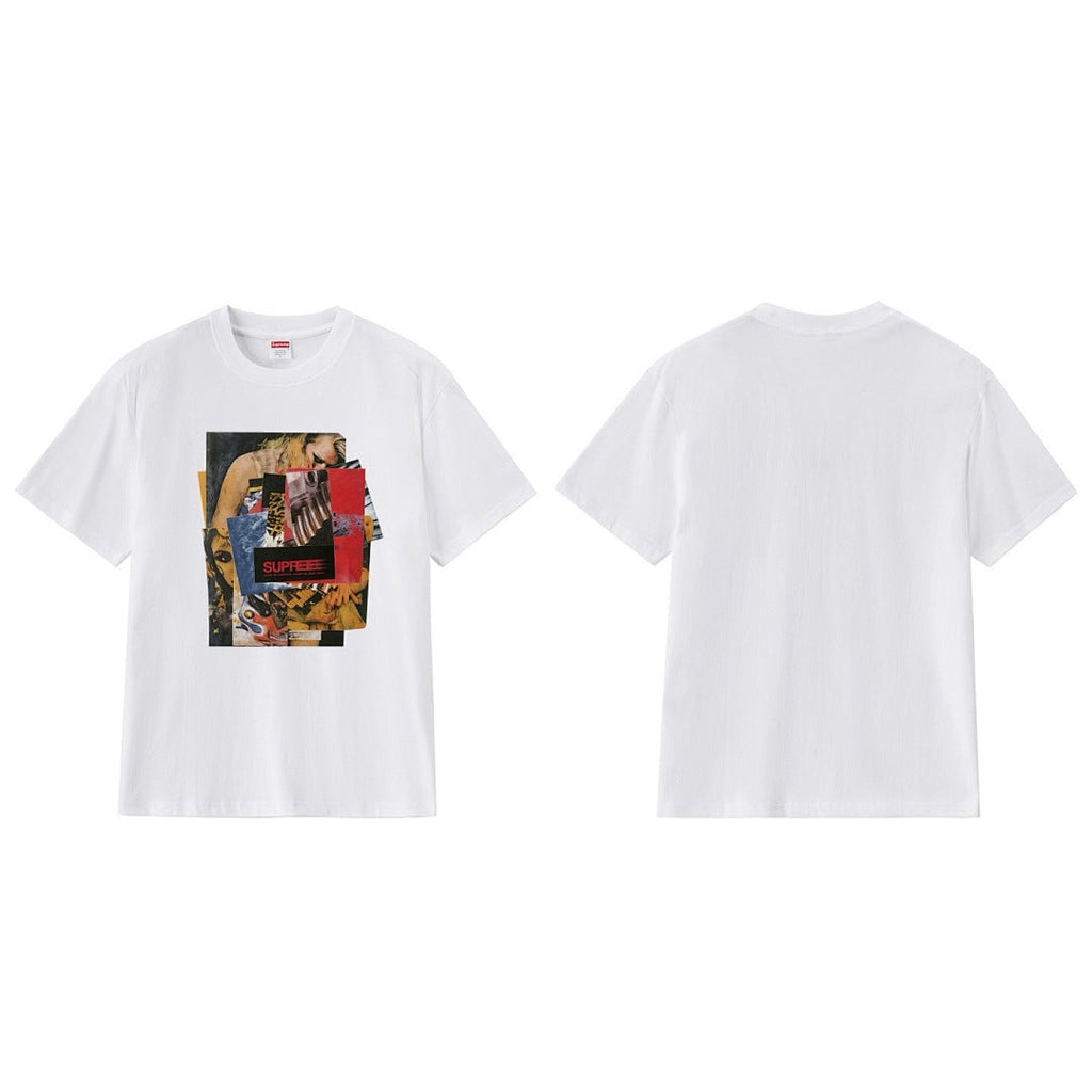 款号M232#40💰 Supreme Week 1 Stack Tee 堆叠照片印花圆领套头短袖美式潮流T恤 男女同款 宽松版型 采用260克精梳棉双纱 从面料到辅料全部三标齐全跟足ZP 进口松井 - view 8