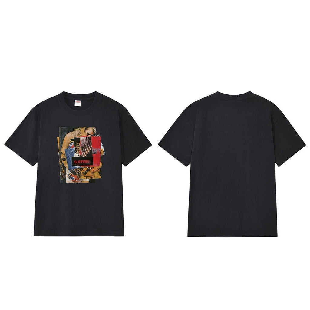 款号M232#40💰 Supreme Week 1 Stack Tee 堆叠照片印花圆领套头短袖美式潮流T恤 男女同款 宽松版型 采用260克精梳棉双纱 从面料到辅料全部三标齐全跟足ZP 进口松井 - view 11