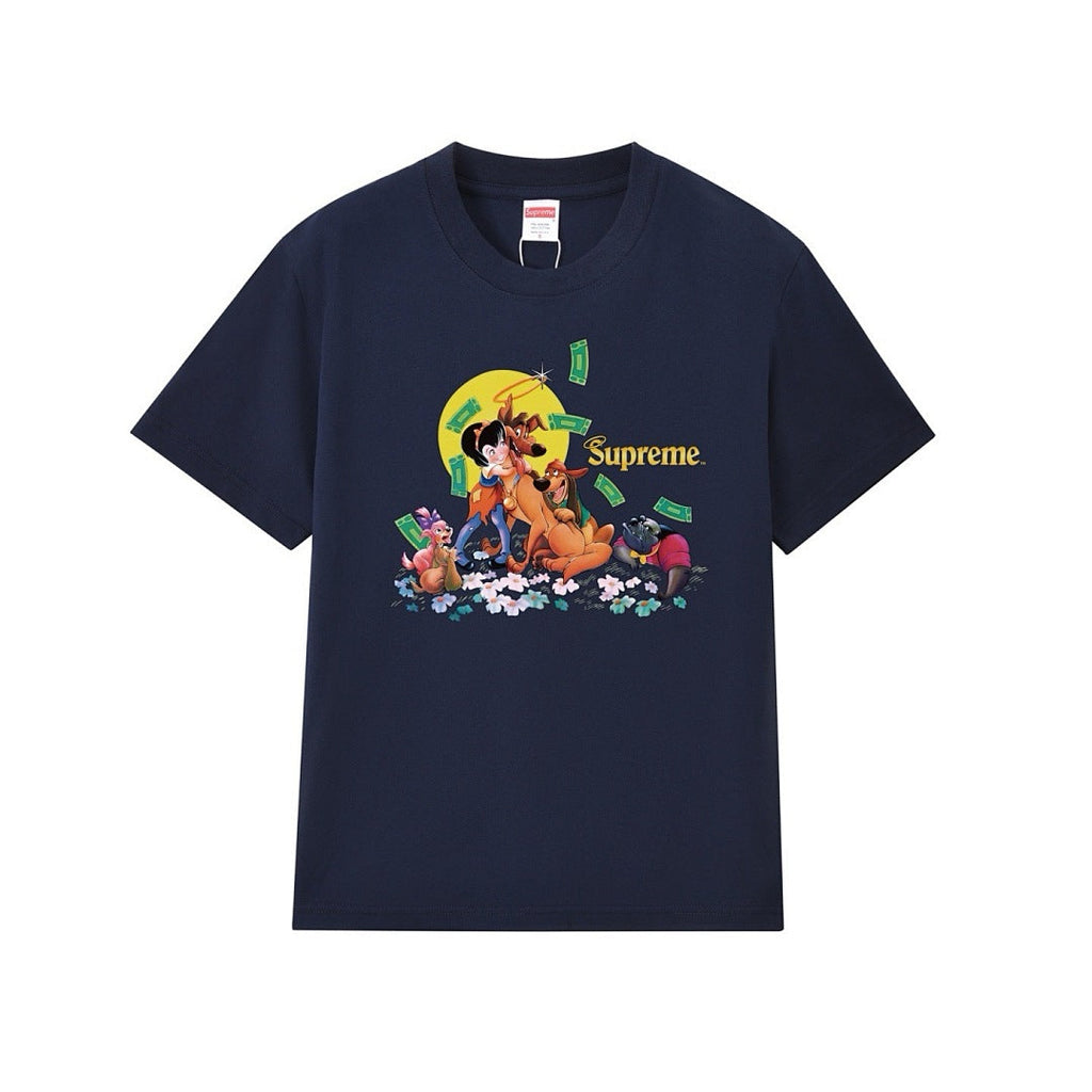 款号M238#p40💰 Supreme FW25 FW25 秋季T恤系列 WEEK7 All Dogs Go To Heaven Tee 狗狗印花图案圆领短袖T恤 男女同款 宽松版型 采用260克 - view 6