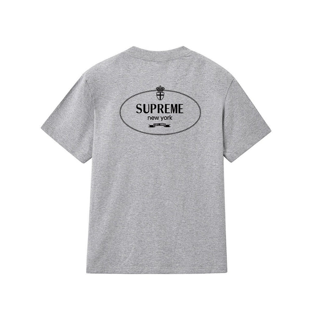 款号M249#p40💰 Supreme 24FW Crest Tee 徽章字母印花LOGO短袖T恤 宽松版型 采用260克精梳棉双纱 从面料到辅料全部三标齐全跟足ZP 进口松井公司浆料印花绝不开裂 - view 7