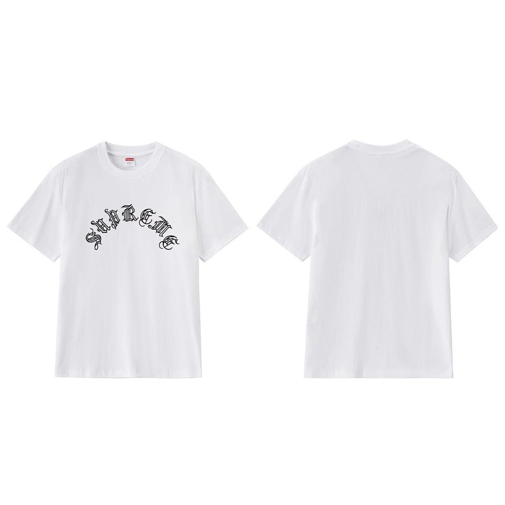款号M262#p40💰 Supreme FW23 WEEK2 OLD ENGLISH S/S TOP 古英文Logo印花圆领短袖美式潮流T恤 男女同款 宽松版型 采用260克双纱纯棉 圆筒 从面料到 - view 1
