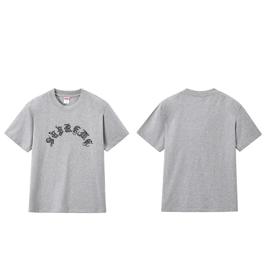 款号M262#p40💰 Supreme FW23 WEEK2 OLD ENGLISH S/S TOP 古英文Logo印花圆领短袖美式潮流T恤 男女同款 宽松版型 采用260克双纱纯棉 圆筒 从面料到 - view 5