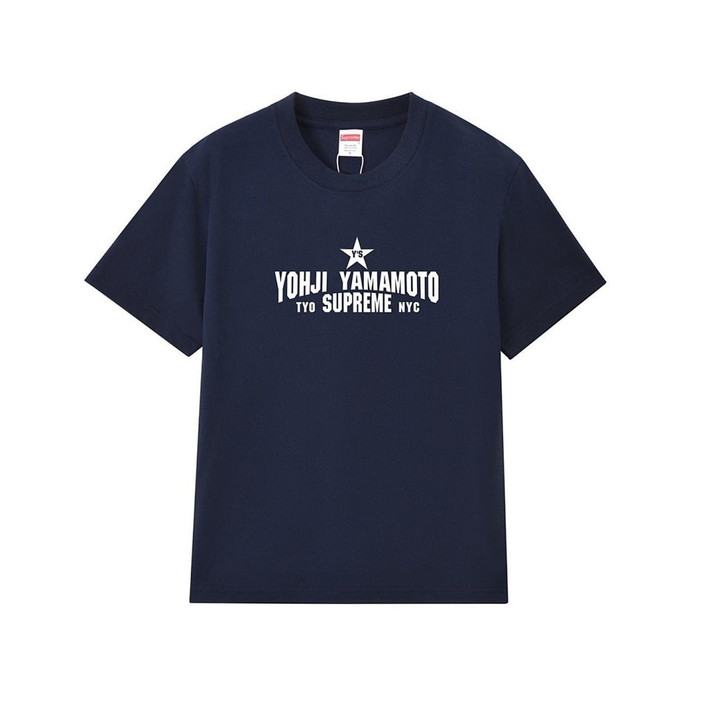 款号M267#40💰 Supreme x Y’s by Yohji Yamamoto/山本耀司 联名款 FW25 WEEK3 Star Tee 五角星印花图案圆领短袖T恤 男女同款 宽松版型 采用2 - view 2