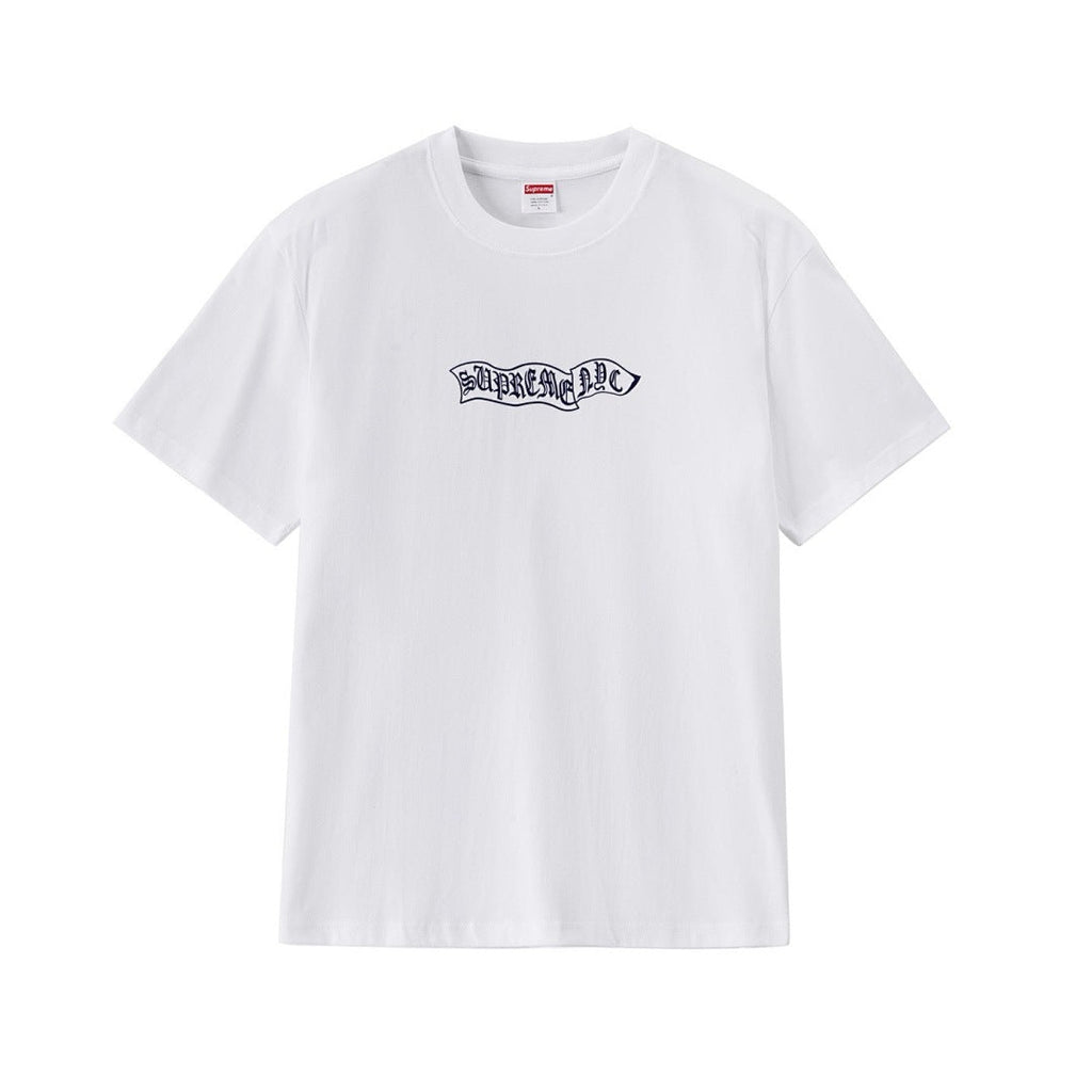 款号M269#p40💰 Supreme FW23 WEEK4 BANNER S/S TOP 旗帜Logo刺绣圆领短袖美式潮流T恤 男女同款 宽松版型 采用260克双纱纯棉 圆筒 从面料到辅料全部三 - view 8
