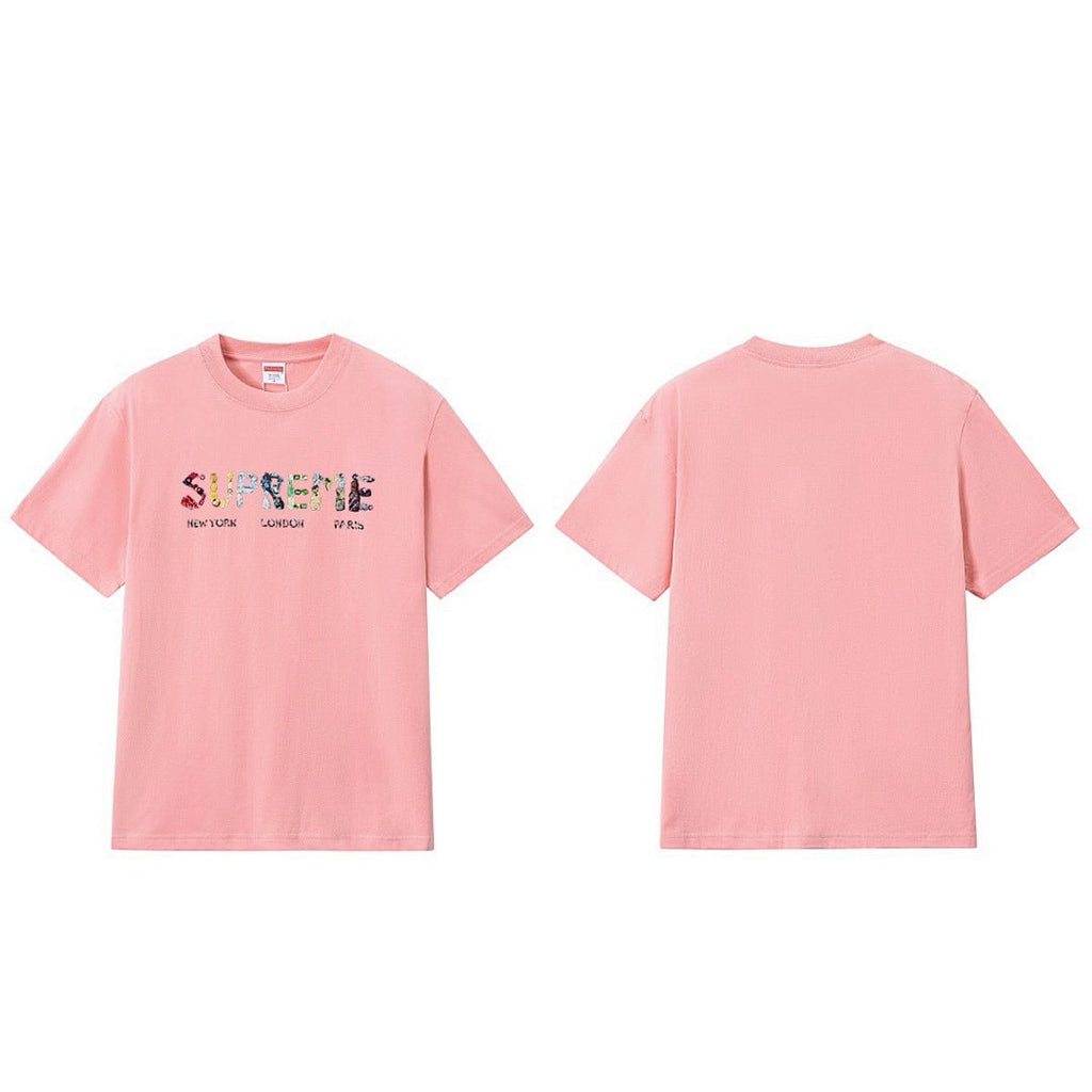 款号M270#p40💰 Supreme SS18 Rocks Tee Black 字母 Logo 短袖美式潮流T恤 男女同款 宽松版型 采用260克双纱纯棉 圆筒 从面料到辅料全部三标齐全跟足Z - view 1
