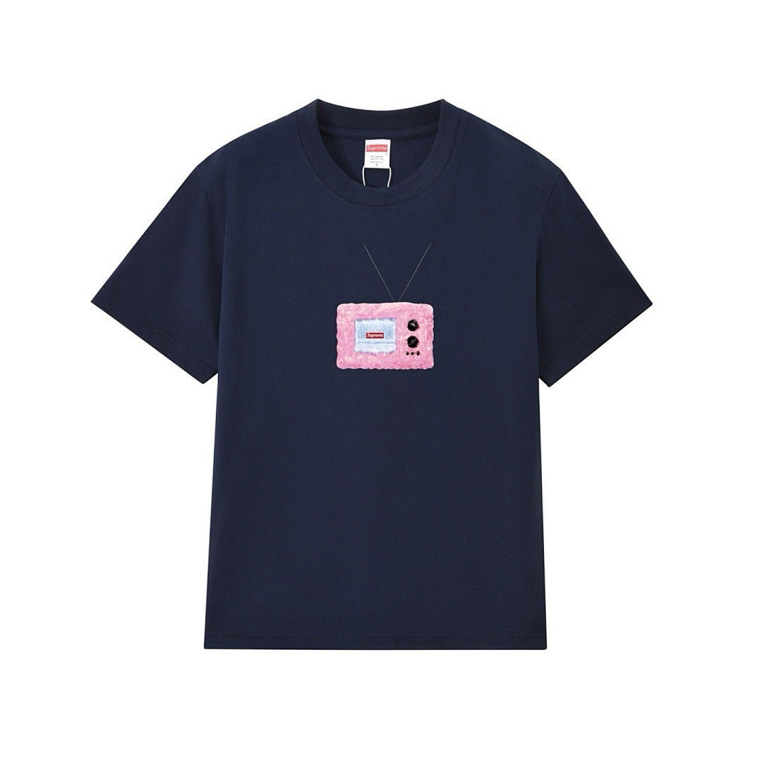 款号M275#p40💰 Supreme SS18 TV Tee White 印花短袖美式潮流T恤 男女同款 宽松版型 采用260克精梳棉双纱 从面料到辅料全部三标齐全跟足ZP 进口松井公司浆料印 - view 2