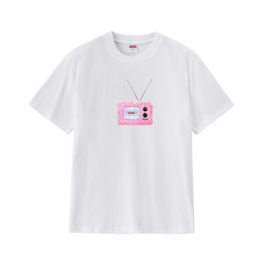 款号M275#p40💰 Supreme SS18 TV Tee White 印花短袖美式潮流T恤 男女同款 宽松版型 采用260克精梳棉双纱 从面料到辅料全部三标齐全跟足ZP 进口松井公司浆料印 - view 8
