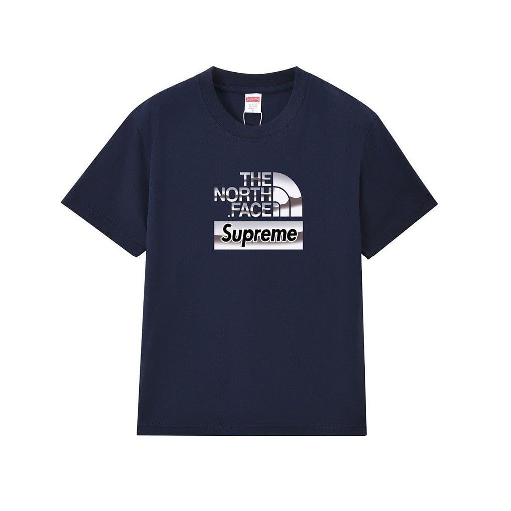 款号M282#p40💰 Supreme x 北面THE NORTH FACE 联名款 字母Logo徽标印花圆领短袖T恤 宽松版型 采用260克精梳棉双纱 从面料到辅料全部三标齐全跟足ZP 进口松井 - view 6