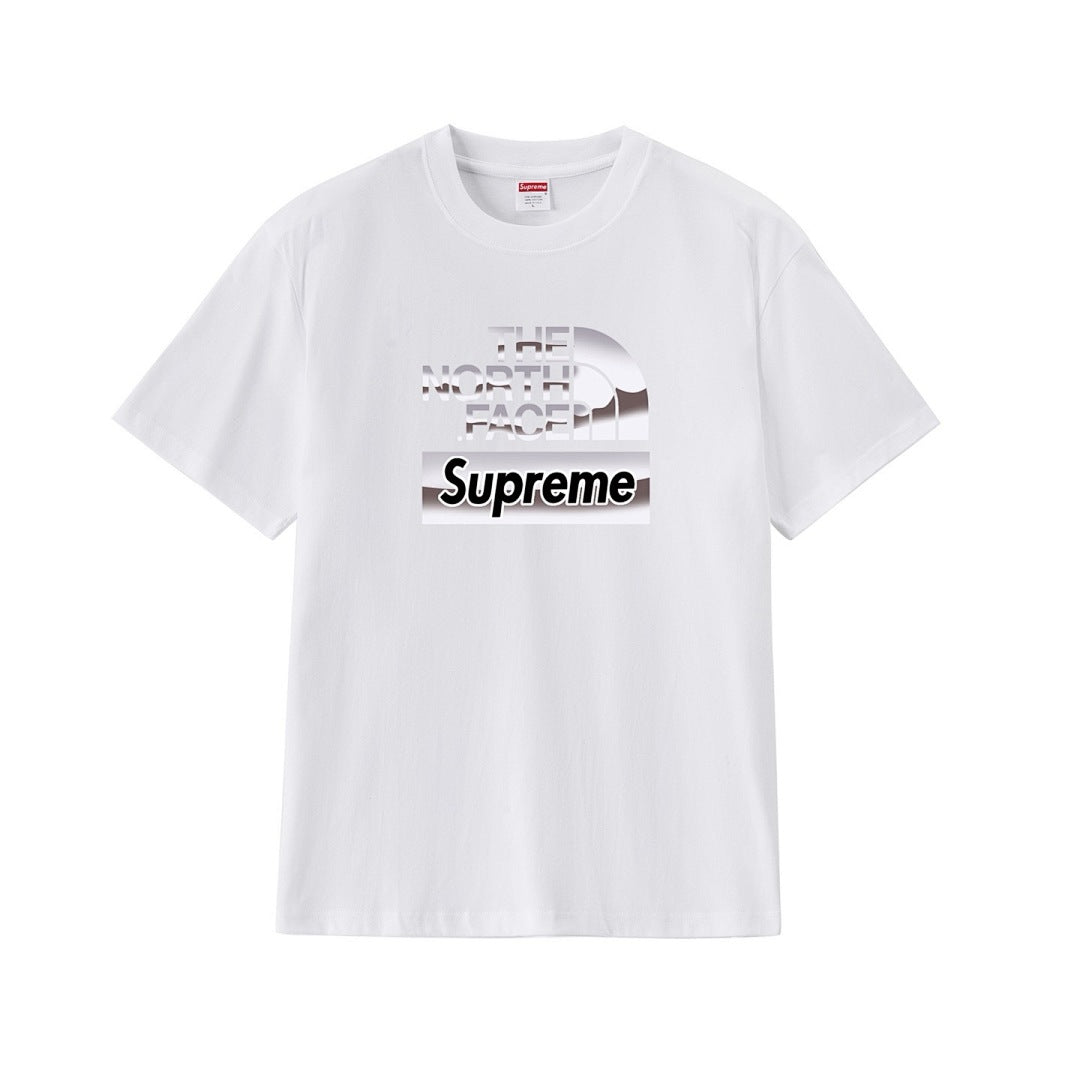 款号M282#p40💰 Supreme x 北面THE NORTH FACE 联名款 字母Logo徽标印花圆领短袖T恤 宽松版型 采用260克精梳棉双纱 从面料到辅料全部三标齐全跟足ZP 进口松井 - view 15