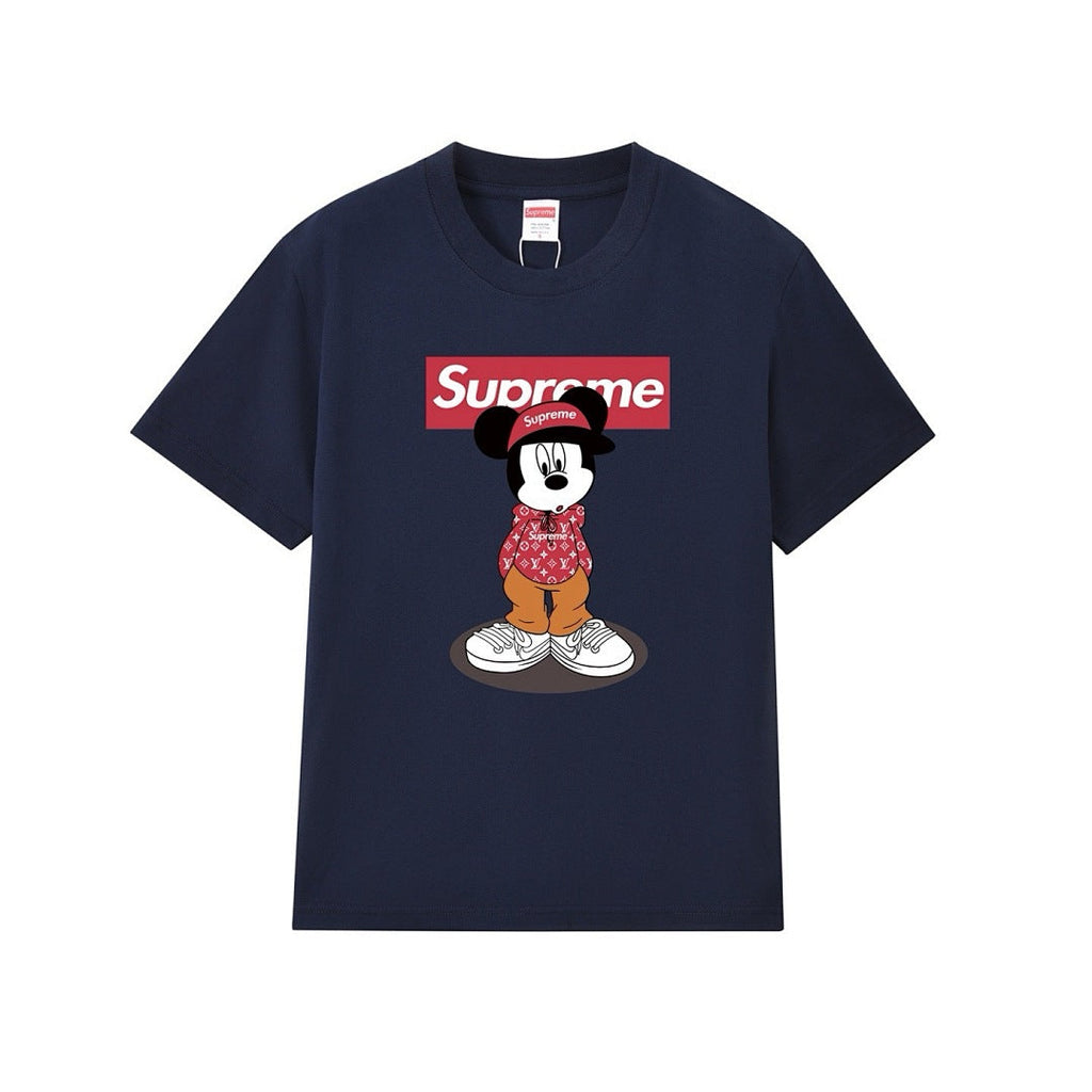 款号M289#p40💰 Supreme 2025新款迪士尼米老鼠联名短袖T恤男夏季米奇动漫 宽松版型 采用260克精梳棉双纱 从面料到辅料全部三标齐全跟足ZP 进口松井公司浆料印花绝不开裂 整件 - view 1