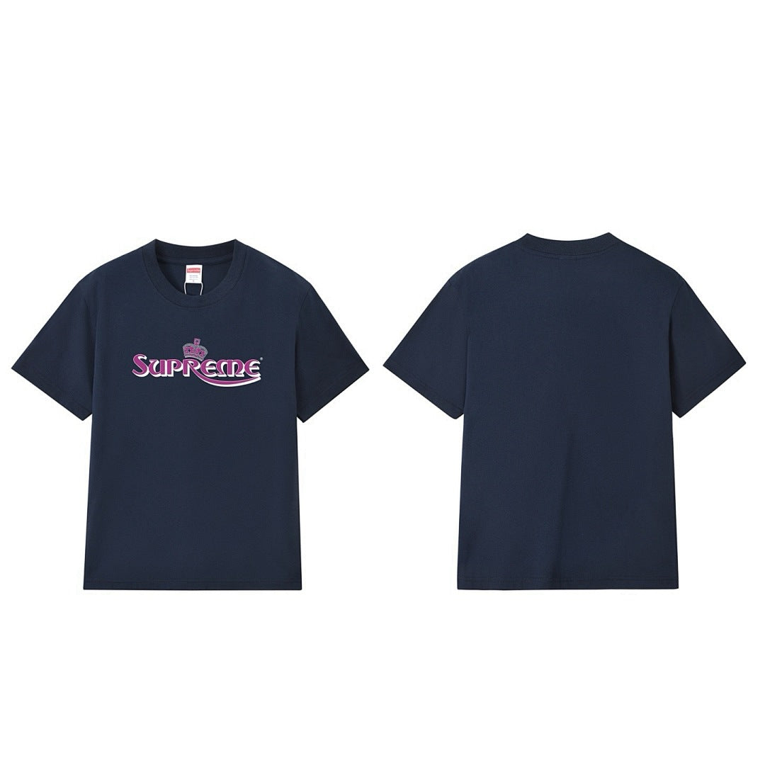 款号M299#40💰 SupSS23 WEEK18系列 CROWN TEE 字母印花圆领套头短袖T恤男女同款 宽松版型 采用260克精梳棉双纱 从面料到辅料全部三标齐全跟足ZP 进口松井公司浆料印花 - view 7