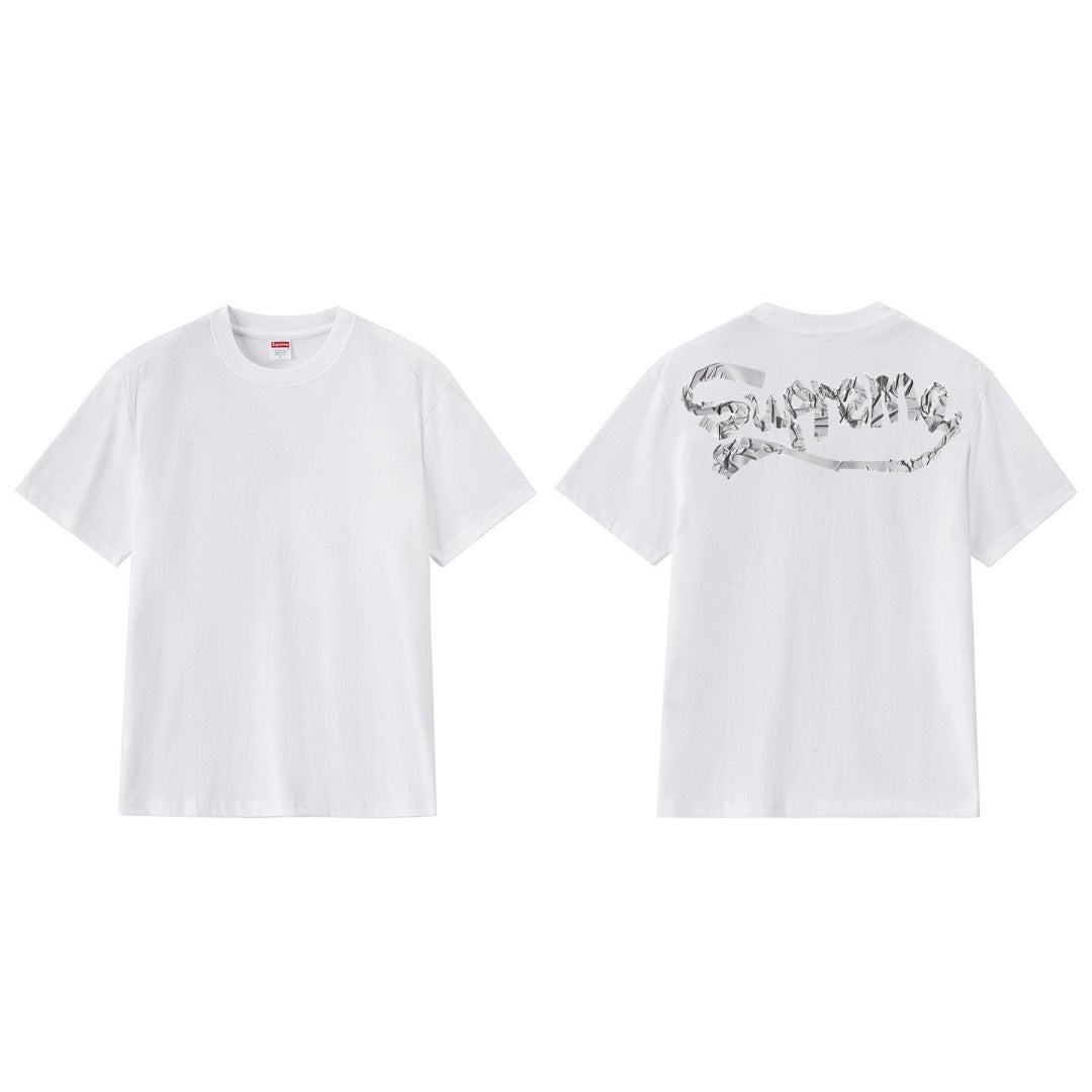 款号M304#p40💰 新款Sup 25SS Tape Tee 背后Logo印花纯棉宽松圆领T恤 男女同款 宽松版型 采用260克精梳棉双纱 从面料到辅料全部三标齐全跟足ZP 进口松井公司浆料印花 - view 8